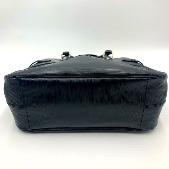 Auth Louis Vuitton Black Epi Leather Passy Tote Bag Preloved Purse Ex++ - Picture 10 of 15